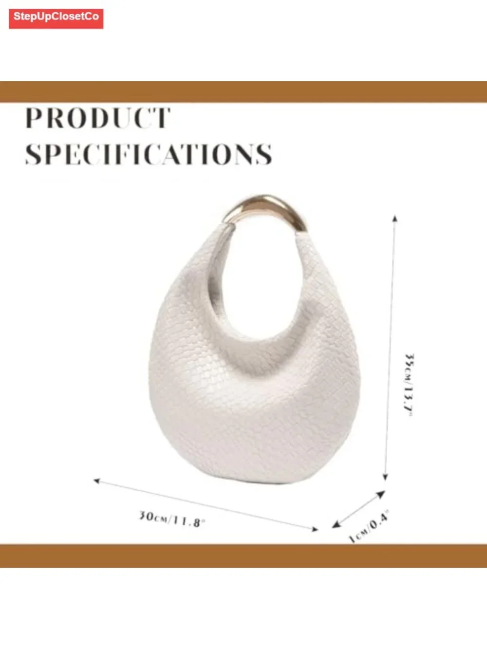 Braided Hobo Bag for Women, PU Leather Woven Tote Handbag